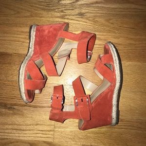 Red/Orange Marc Fisher Wedges
